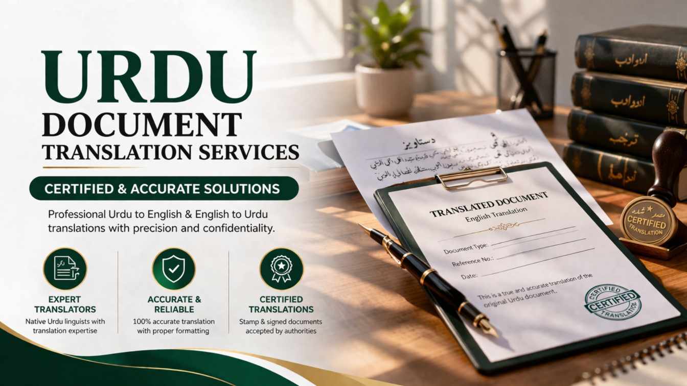 Urdu Document Translation Services: Certified & Accurate Solutions